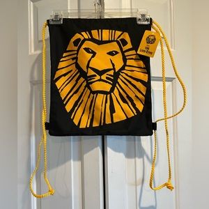 NWT Disney’s The LION KING Broadway Musical 🎶 VIP Drawstring/ Cinch Backpack